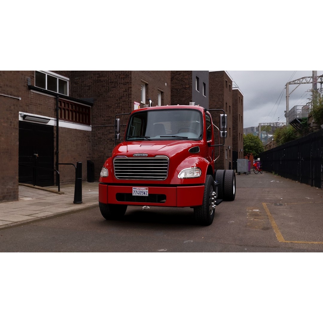 Freightliner M2 106 Day Cab 3D Model – Low Poly PBR Truck Asset - View 29