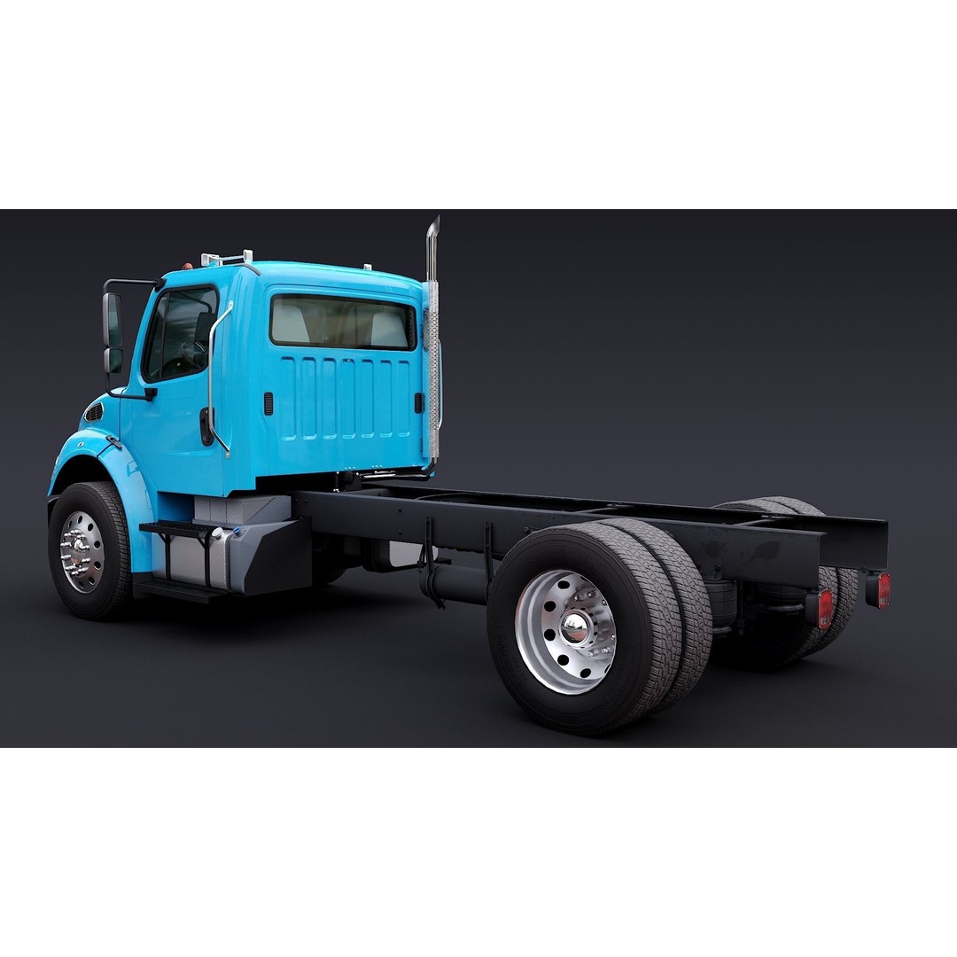 Freightliner M2 106 Day Cab 3D Model – Low Poly PBR Truck Asset - View 6