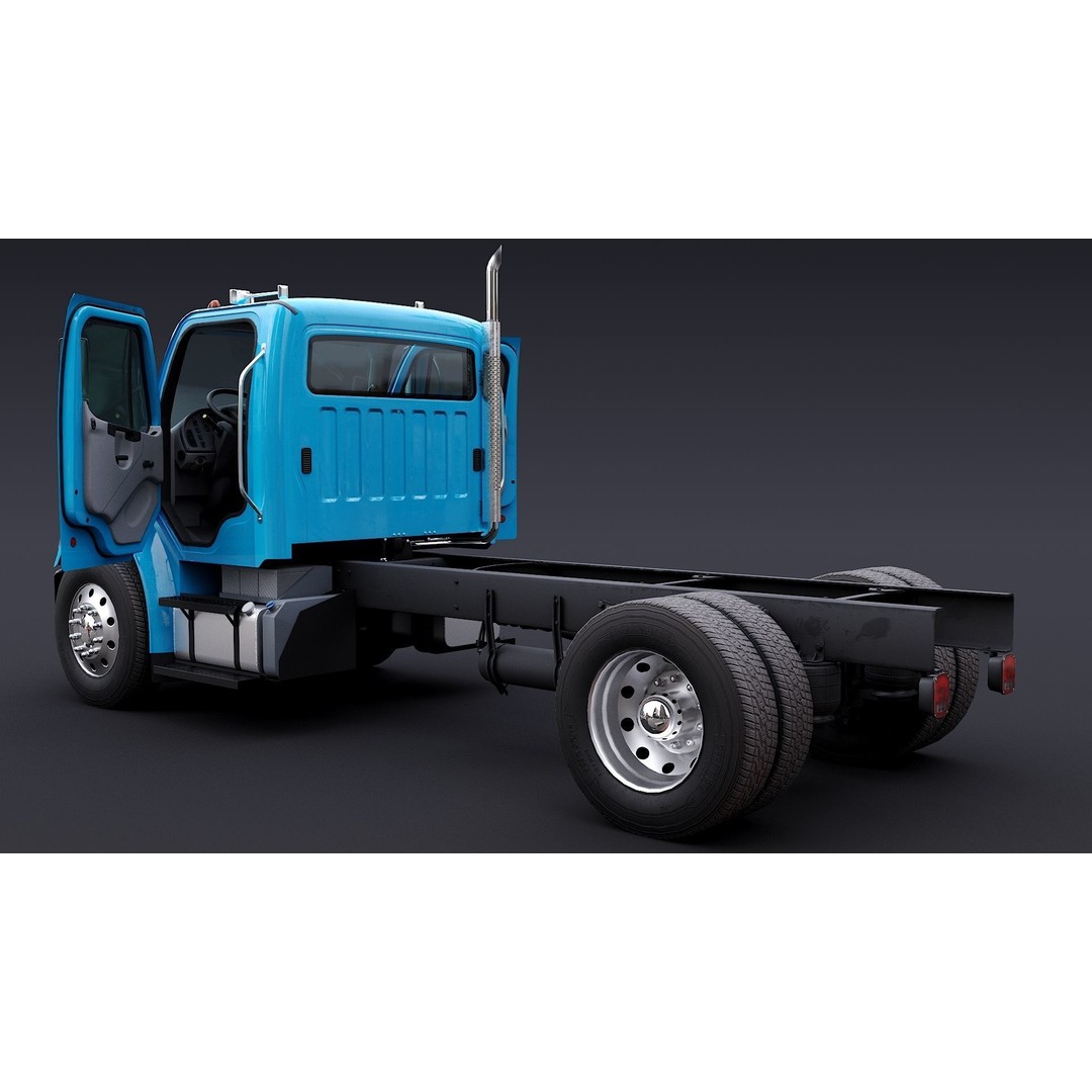 Freightliner M2 106 Day Cab 3D Model – Low Poly PBR Truck Asset - View 7