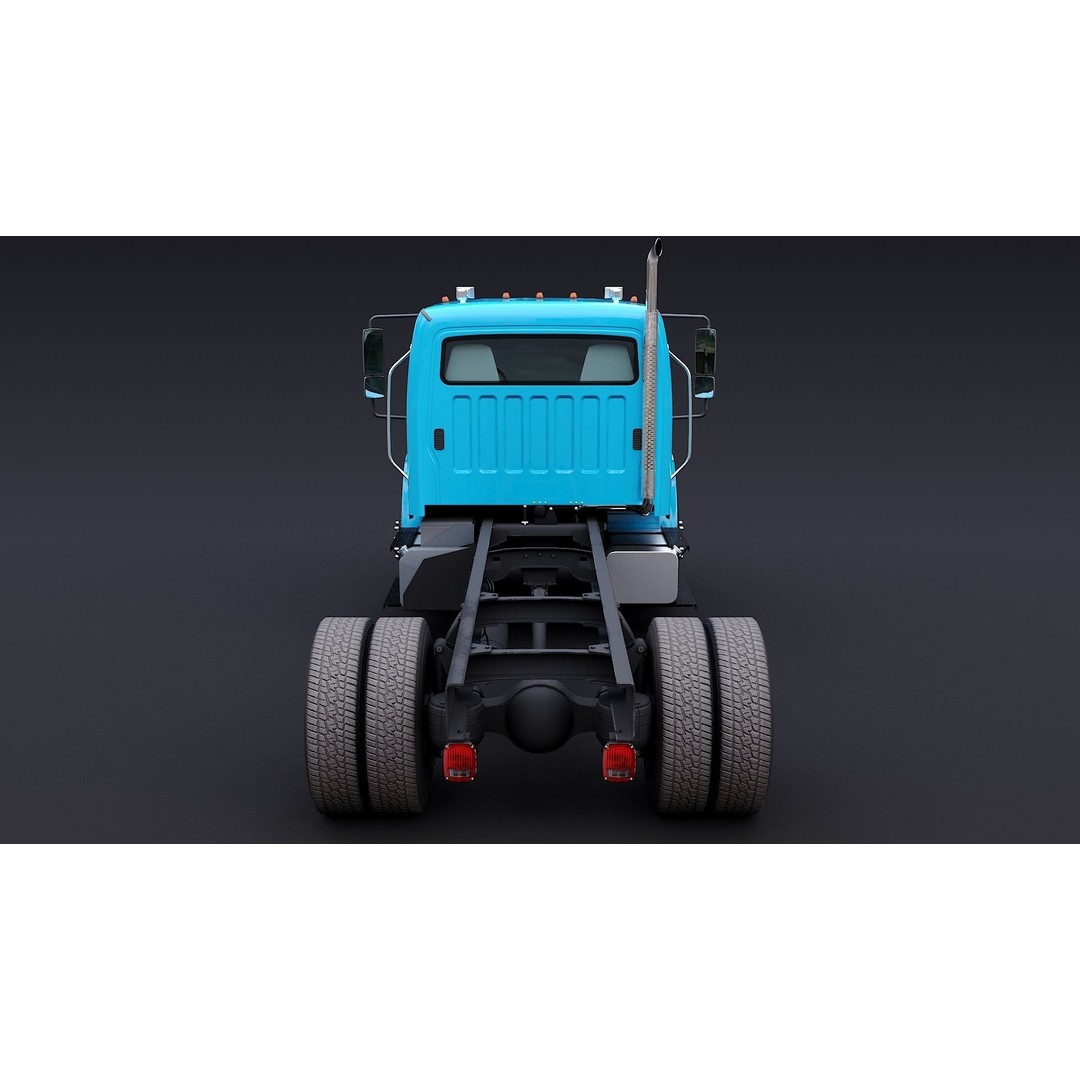 Freightliner M2 106 Day Cab 3D Model – Low Poly PBR Truck Asset - View 8