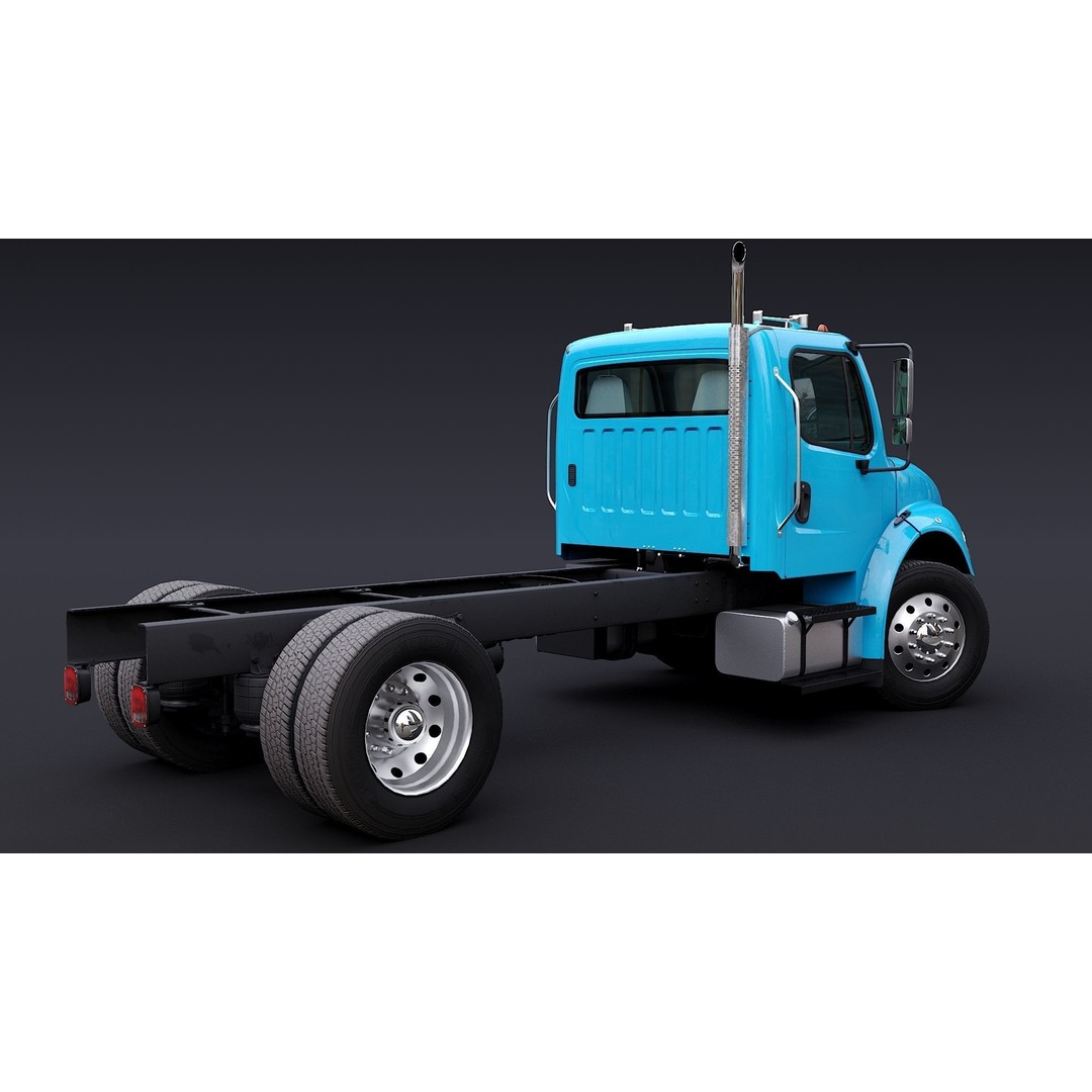 Freightliner M2 106 Day Cab 3D Model – Low Poly PBR Truck Asset - View 9