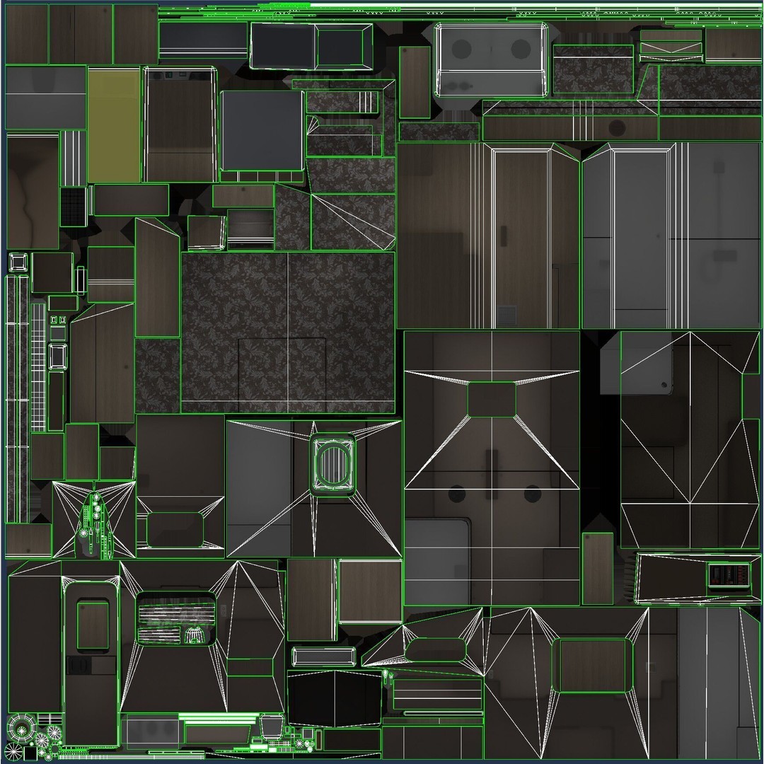 Toyota Hilux Galaxy Camper Truck 3D Model – Low Poly Game Ready FBX - View 52