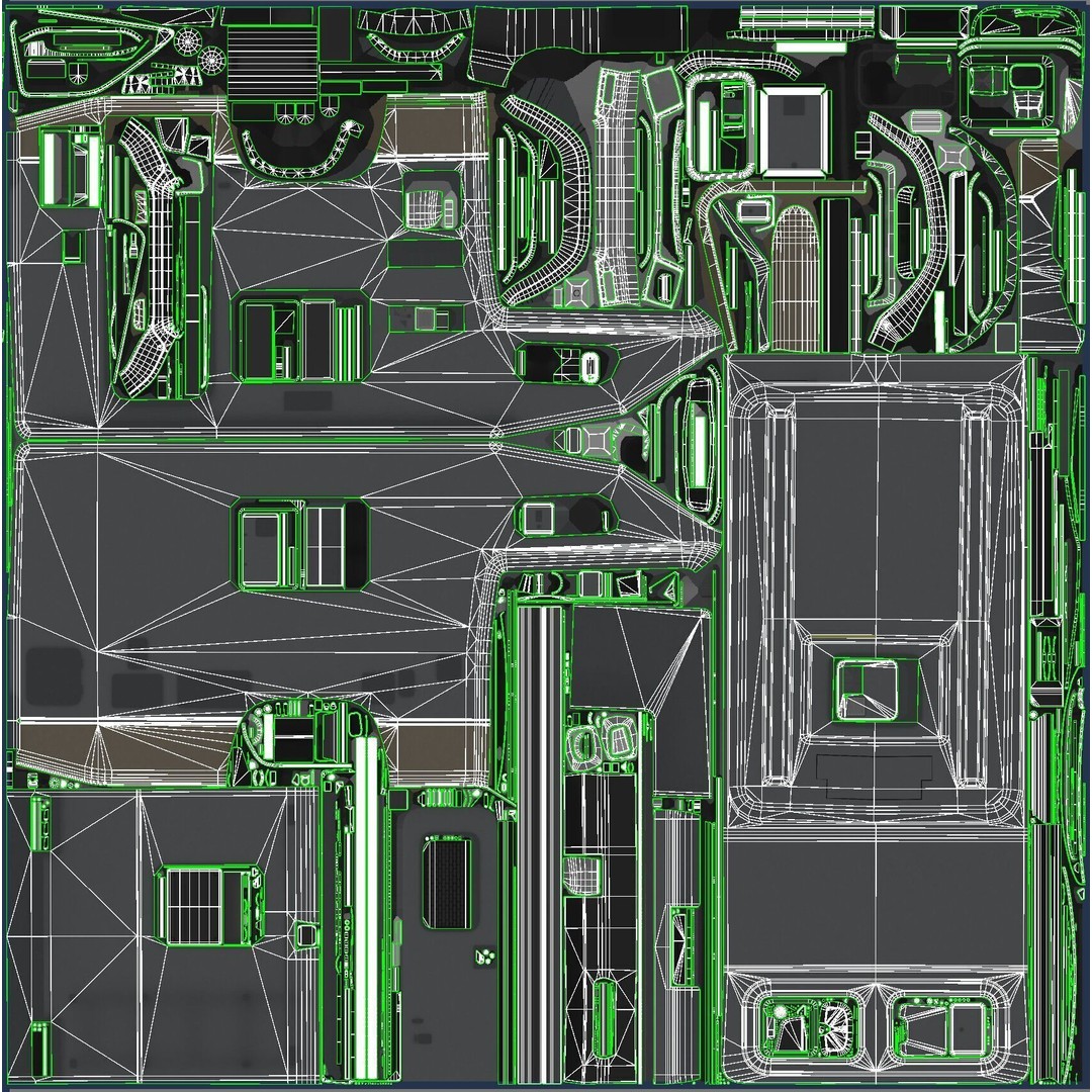 Toyota Hilux Galaxy Camper Truck 3D Model – Low Poly Game Ready FBX - View 53