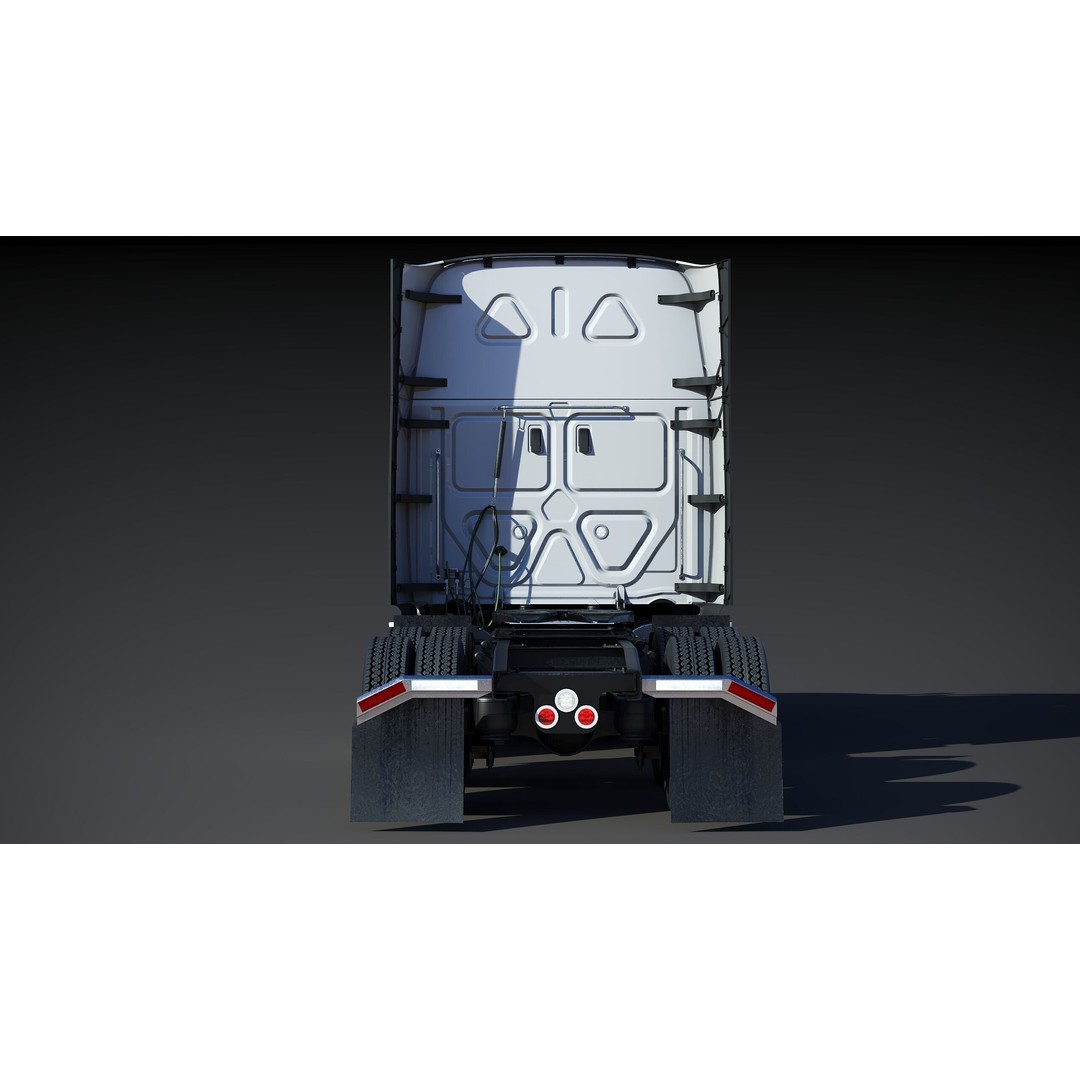 Freightliner Cascadia Sleeper 2024 3D Model – Low Poly Game Asset, FBX - View 15