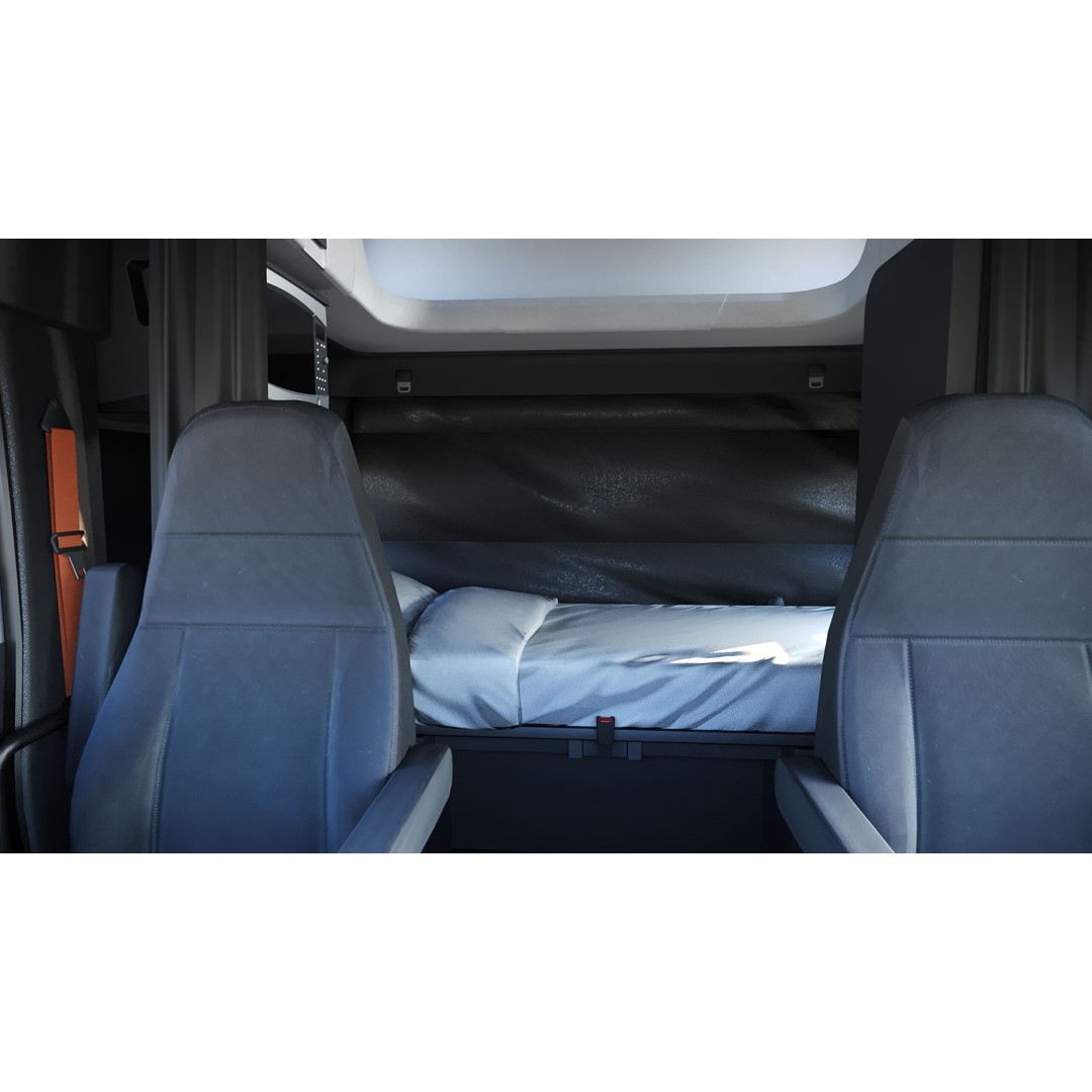 Freightliner Cascadia Sleeper 2024 3D Model – Low Poly Game Asset, FBX - View 23