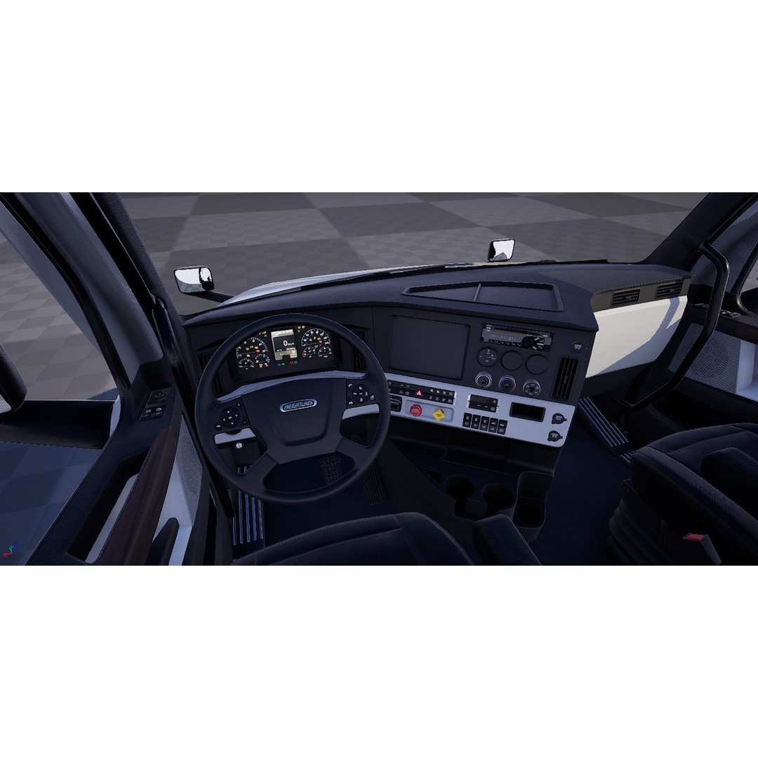 Freightliner Cascadia Sleeper 2024 3D Model – Low Poly Game Asset, FBX - View 36