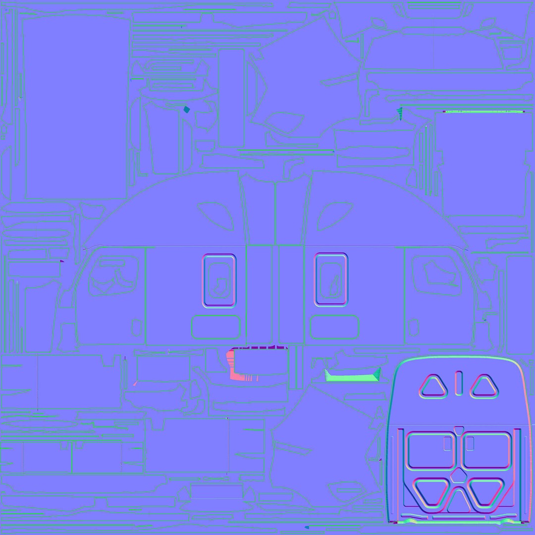 Freightliner Cascadia Sleeper 2024 3D Model – Low Poly Game Asset, FBX - View 51