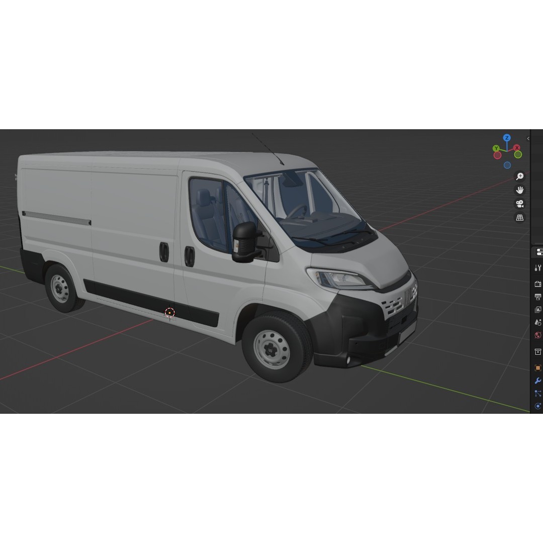 2024 FIAT DUCATO L2H1 3D Model – Detailed Interior & Exterior, FBX