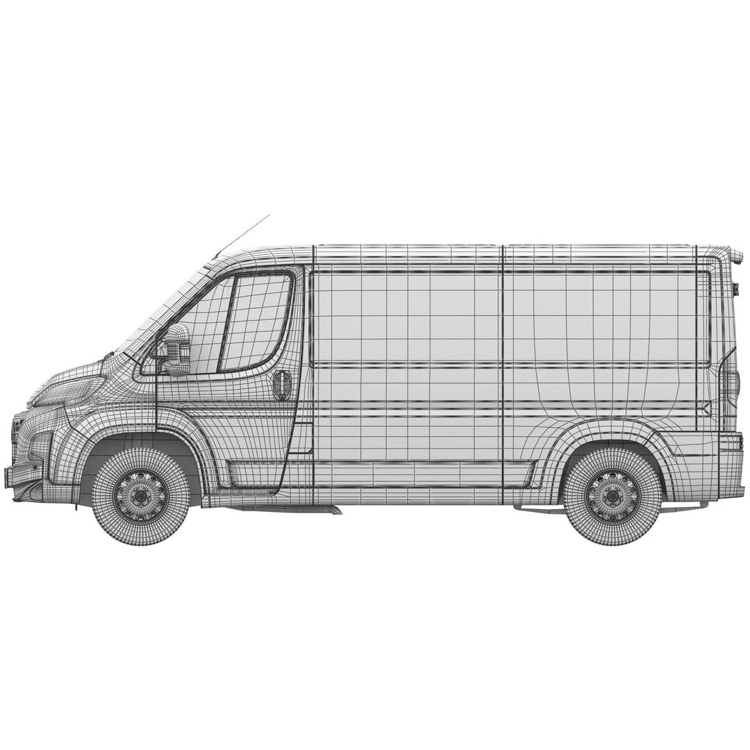 2024 FIAT DUCATO L2H1 3D Model – Detailed Interior & Exterior, FBX - View 21