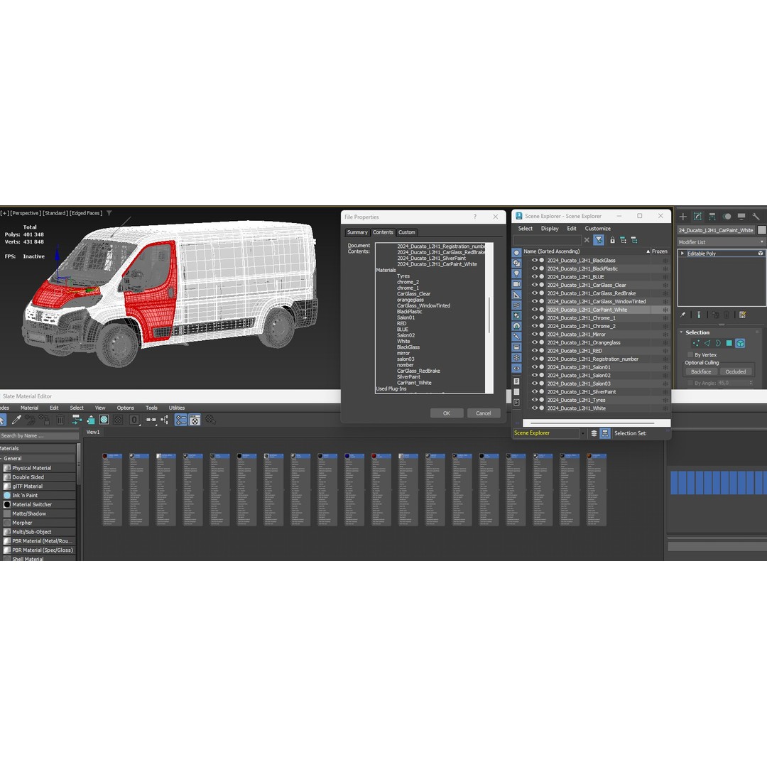 2024 FIAT DUCATO L2H1 3D Model – Detailed Interior & Exterior, FBX - View 30