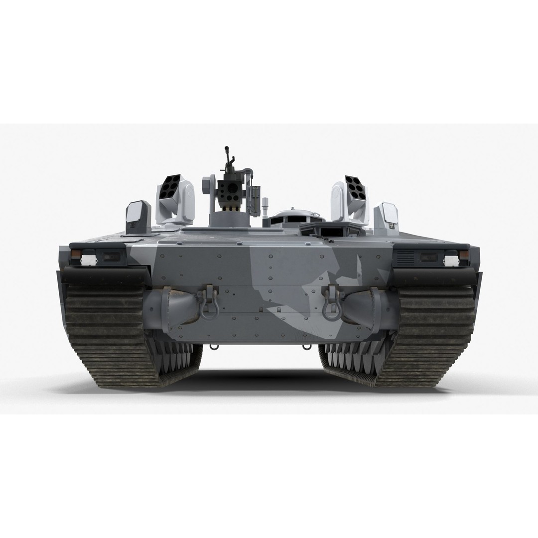 CV90 Armadillo 3D Model – Low Poly Military Vehicle, FBX, PBR - View 11