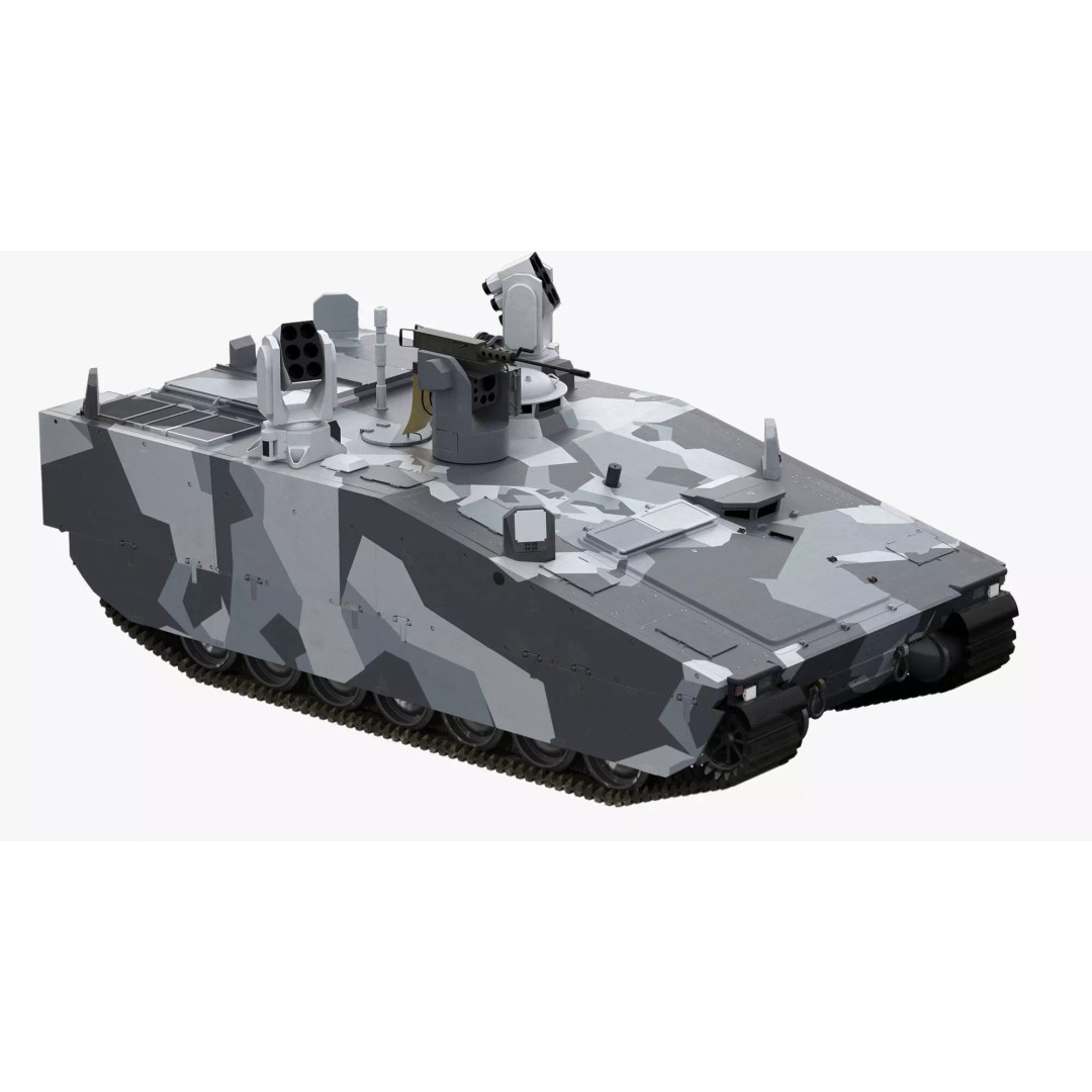 CV90 Armadillo 3D Model – Low Poly Military Vehicle, FBX, PBR - View 2