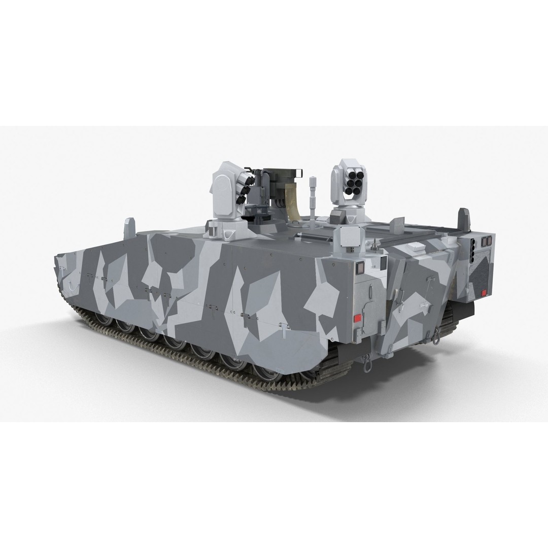 CV90 Armadillo 3D Model – Low Poly Military Vehicle, FBX, PBR - View 20