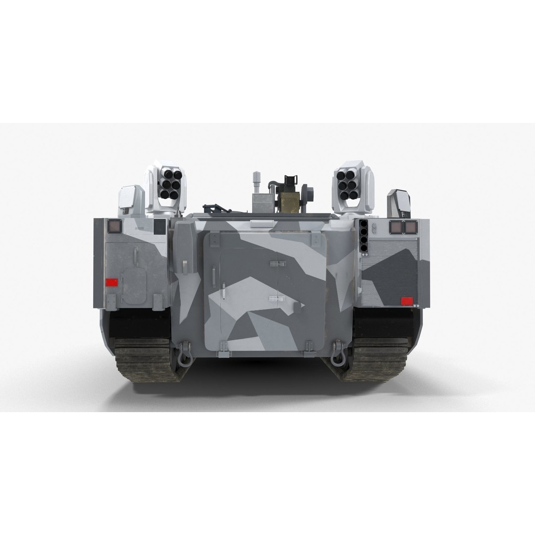 CV90 Armadillo 3D Model – Low Poly Military Vehicle, FBX, PBR - View 23