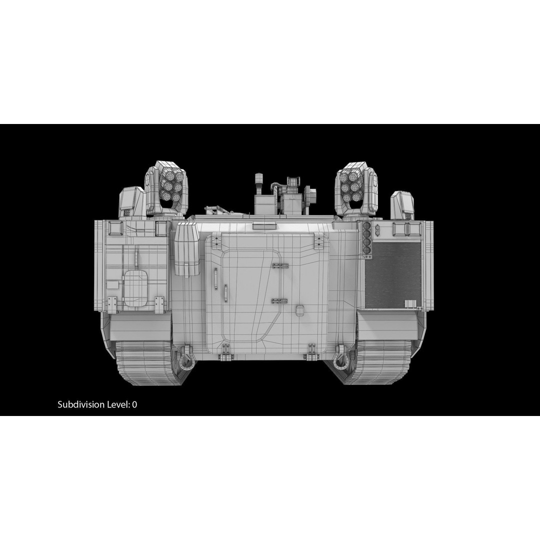 CV90 Armadillo 3D Model – Low Poly Military Vehicle, FBX, PBR - View 24