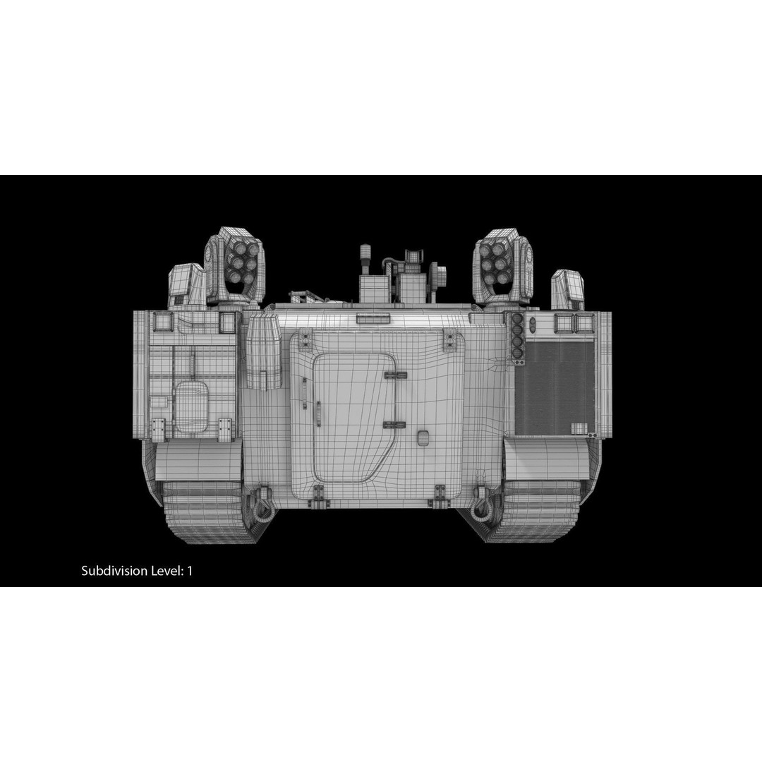 CV90 Armadillo 3D Model – Low Poly Military Vehicle, FBX, PBR - View 25