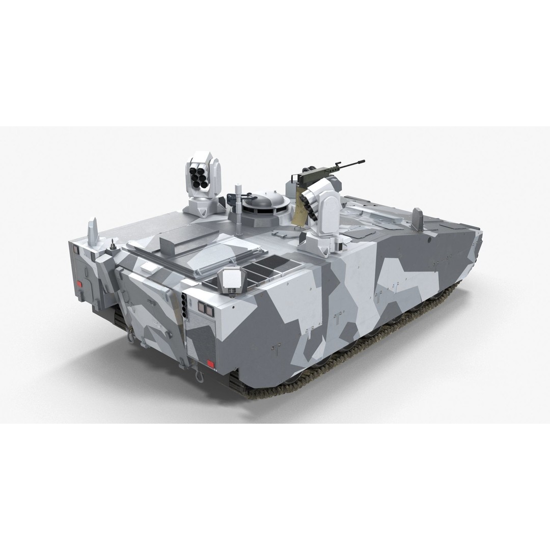 CV90 Armadillo 3D Model – Low Poly Military Vehicle, FBX, PBR - View 26