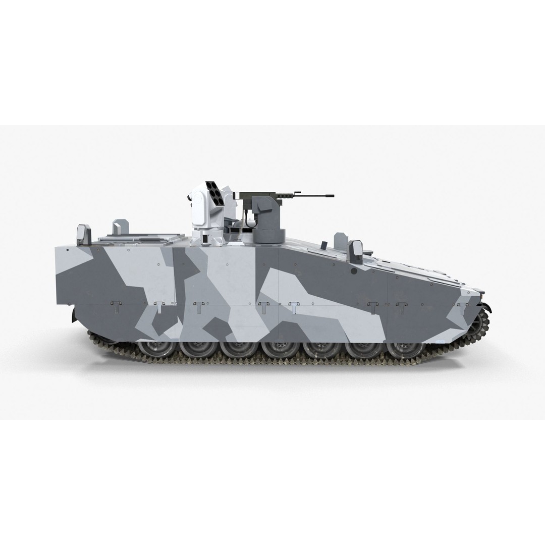 CV90 Armadillo 3D Model – Low Poly Military Vehicle, FBX, PBR - View 29