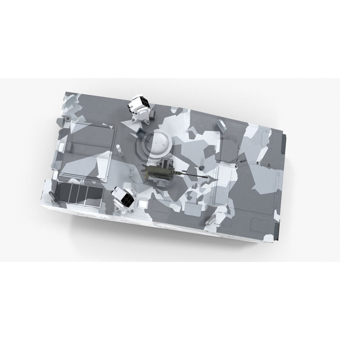 CV90 Armadillo 3D Model – Low Poly Military Vehicle, FBX, PBR - View 32