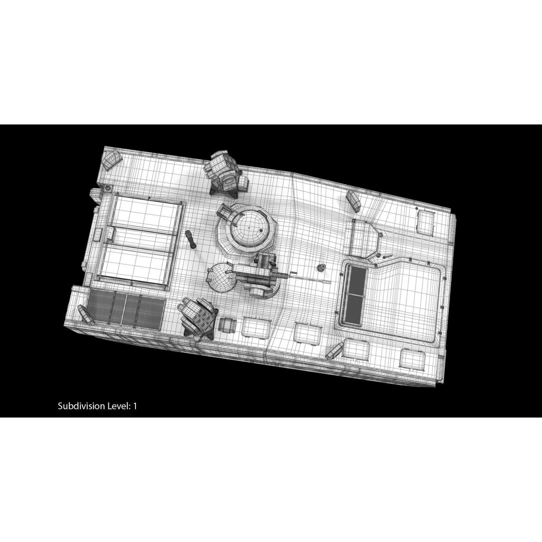 CV90 Armadillo 3D Model – Low Poly Military Vehicle, FBX, PBR - View 34