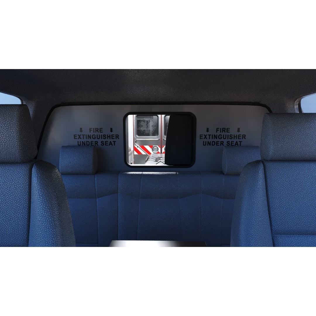 FDNY Ambulance 3D Model – Low Poly Game Asset, FBX, PBR Textures - View 21