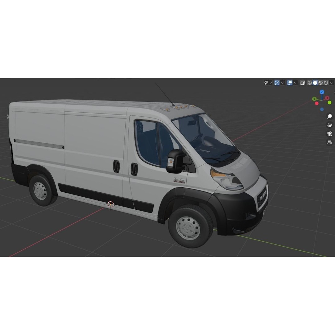 2021 RAM PROMASTER 1500 Cargo Van 3D Model – Standard Roof, FBX, OBJ