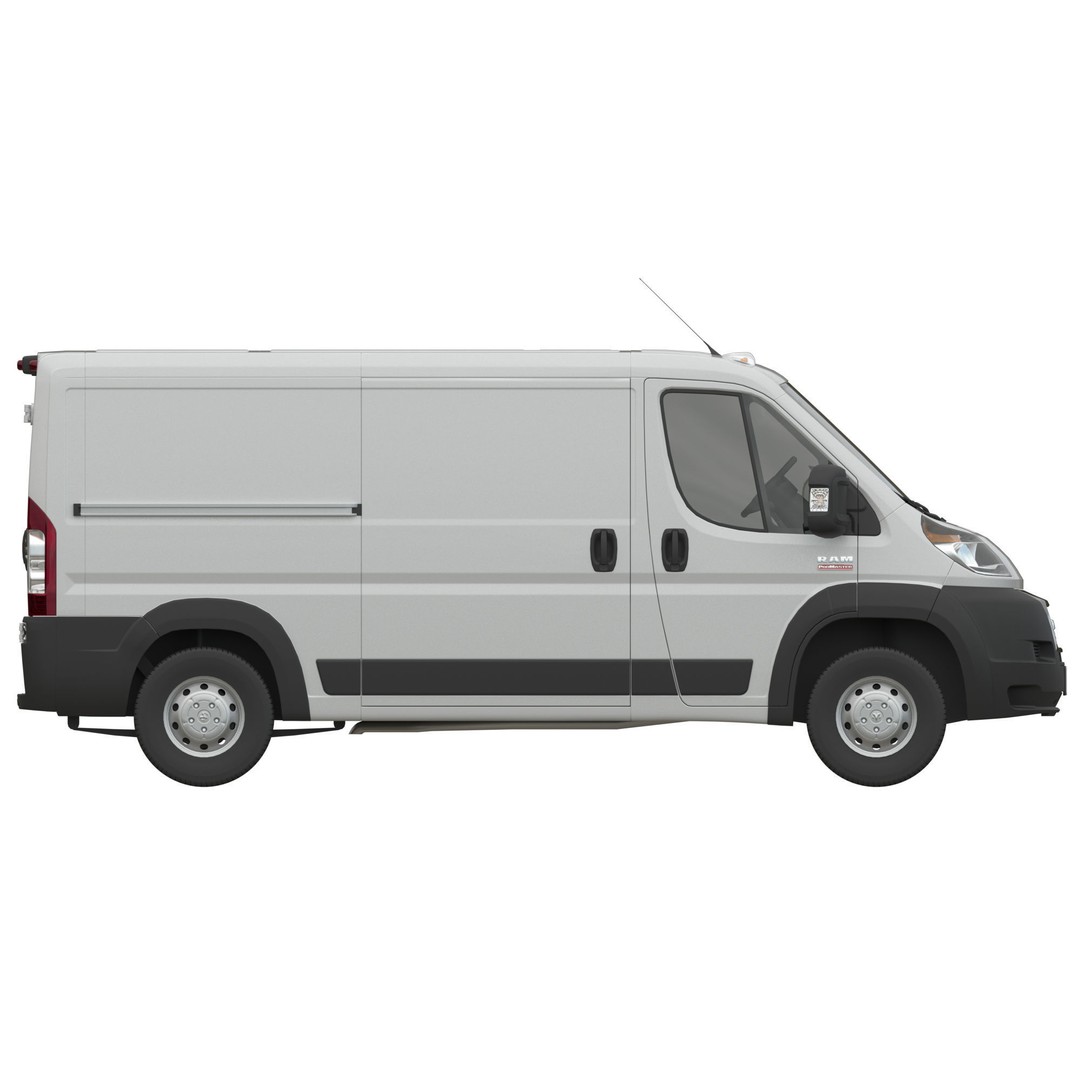 2021 RAM PROMASTER 1500 Cargo Van 3D Model – Standard Roof, FBX, OBJ - View 11