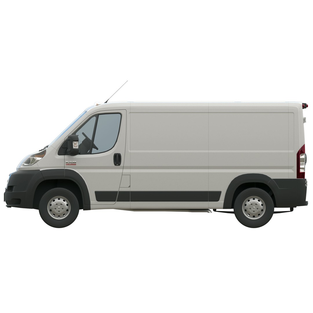 2021 RAM PROMASTER 1500 Cargo Van 3D Model – Standard Roof, FBX, OBJ - View 12