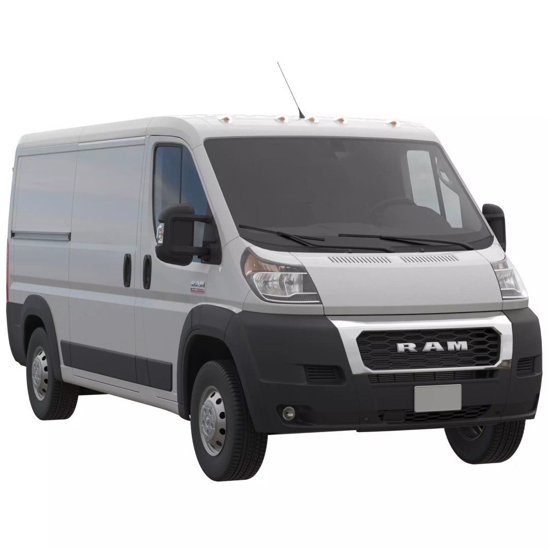 2021 RAM PROMASTER 1500 Cargo Van 3D Model – Standard Roof, FBX, OBJ - View 2