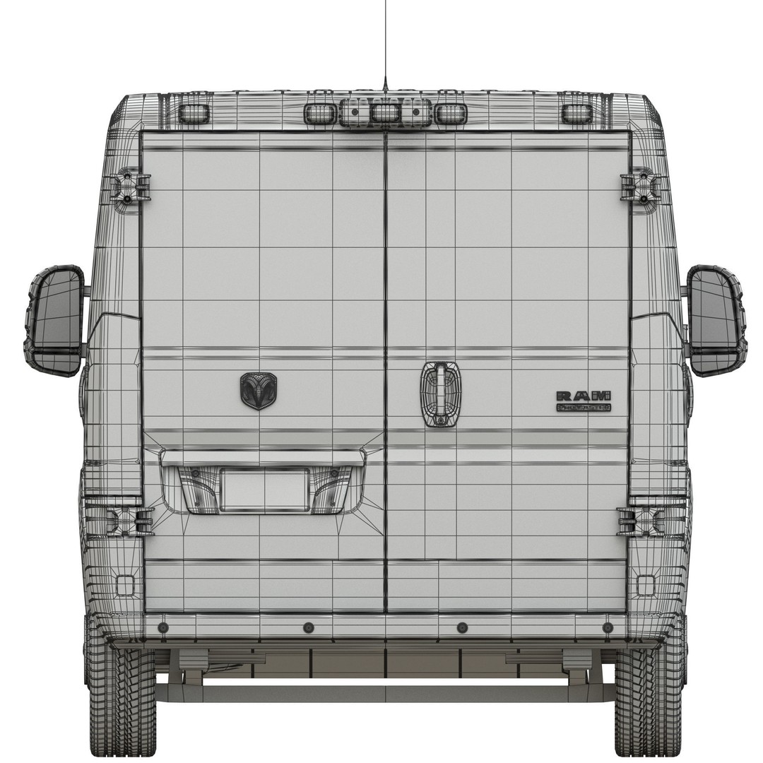 2021 RAM PROMASTER 1500 Cargo Van 3D Model – Standard Roof, FBX, OBJ - View 20