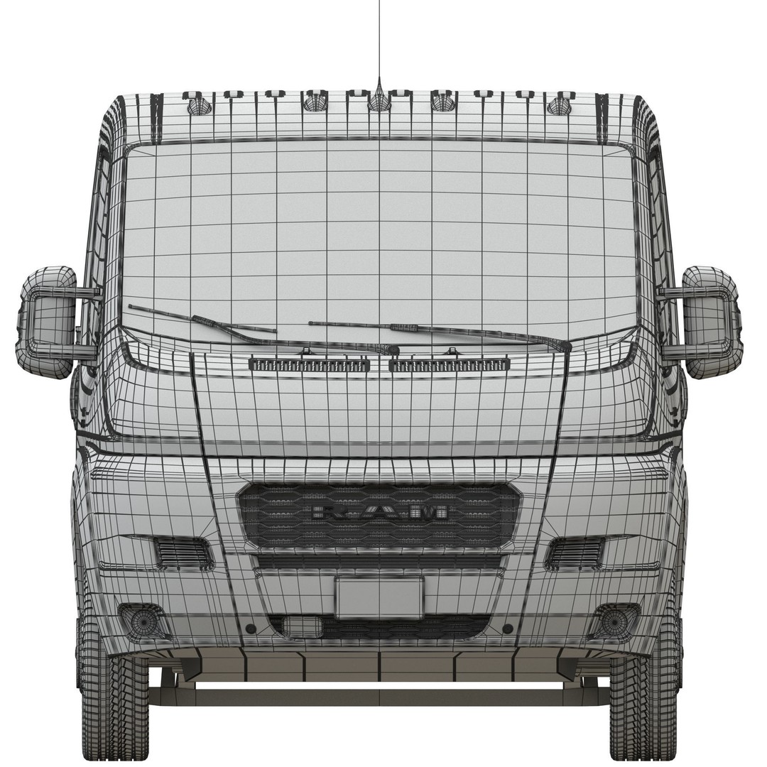 2021 RAM PROMASTER 1500 Cargo Van 3D Model – Standard Roof, FBX, OBJ - View 21