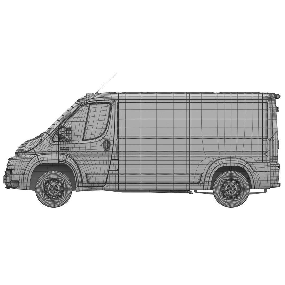 2021 RAM PROMASTER 1500 Cargo Van 3D Model – Standard Roof, FBX, OBJ - View 23