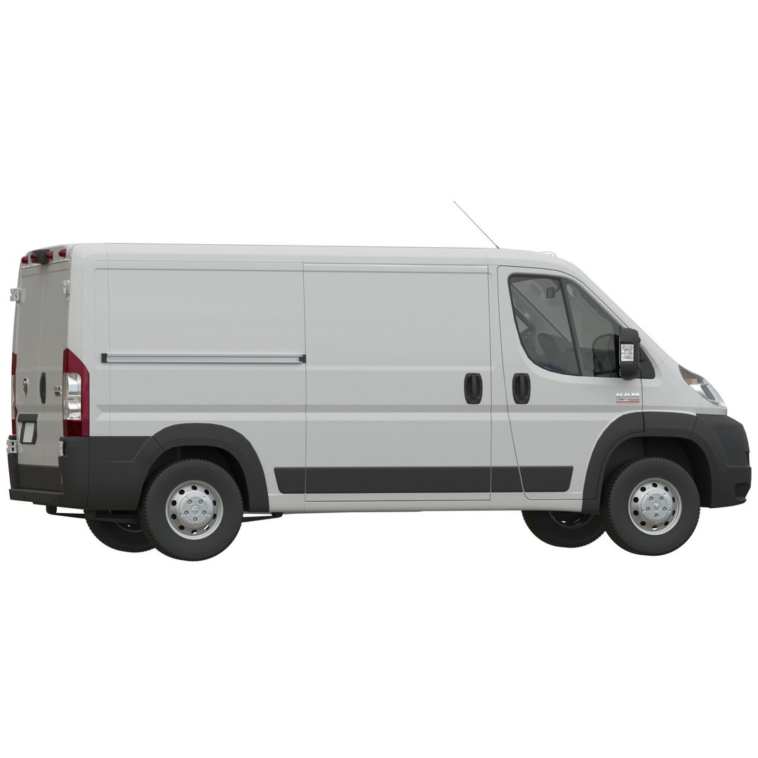 2021 RAM PROMASTER 1500 Cargo Van 3D Model – Standard Roof, FBX, OBJ - View 6