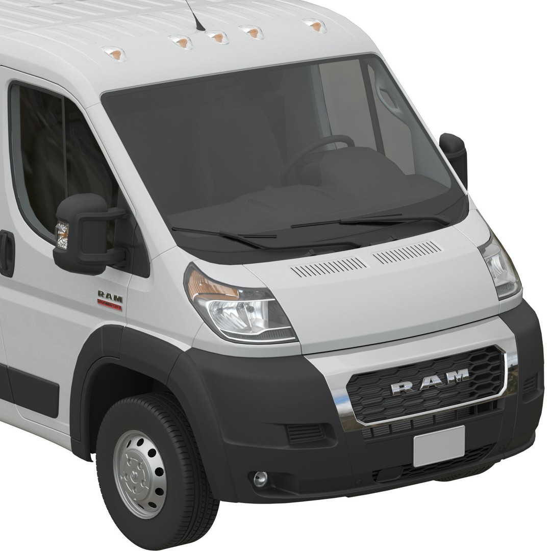 2021 RAM PROMASTER 1500 Cargo Van 3D Model – Standard Roof, FBX, OBJ - View 8