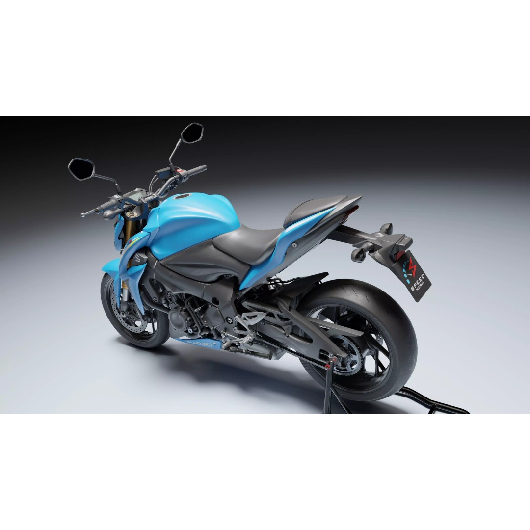 Suzuki GSX R 1000 3D Model – Low Poly Game Asset, FBX, Blender - View 10