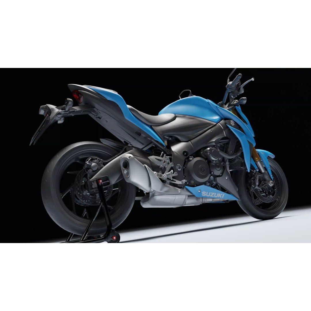 Suzuki GSX R 1000 3D Model – Low Poly Game Asset, FBX, Blender - View 13