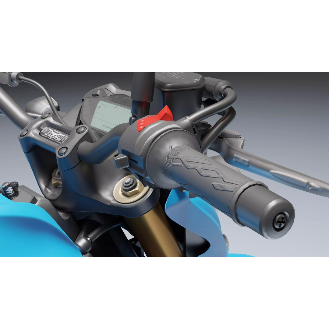 Suzuki GSX R 1000 3D Model – Low Poly Game Asset, FBX, Blender - View 20