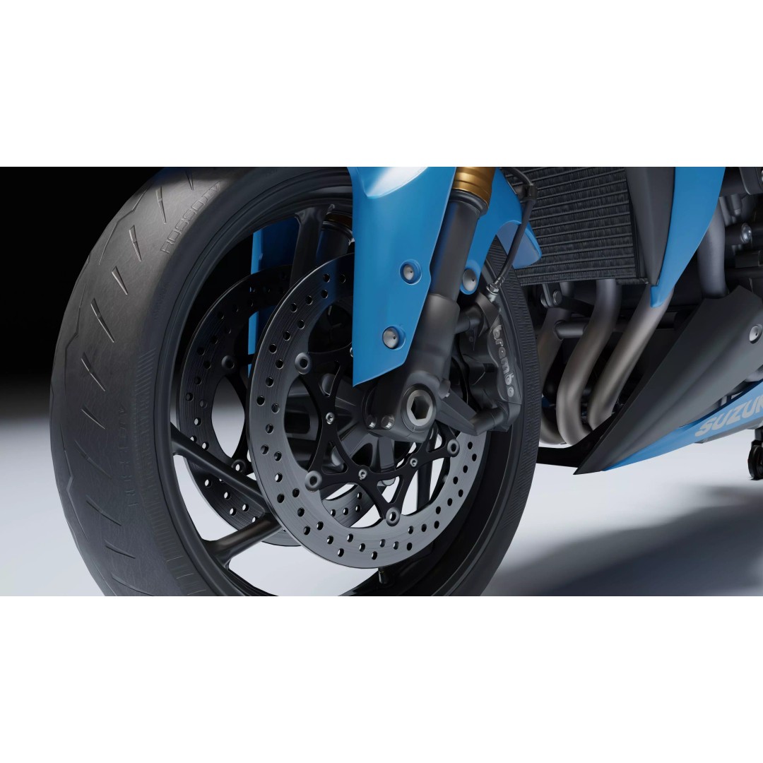 Suzuki GSX R 1000 3D Model – Low Poly Game Asset, FBX, Blender - View 25