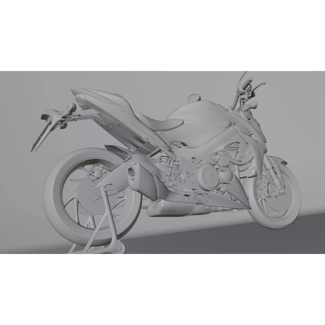 Suzuki GSX R 1000 3D Model – Low Poly Game Asset, FBX, Blender - View 32