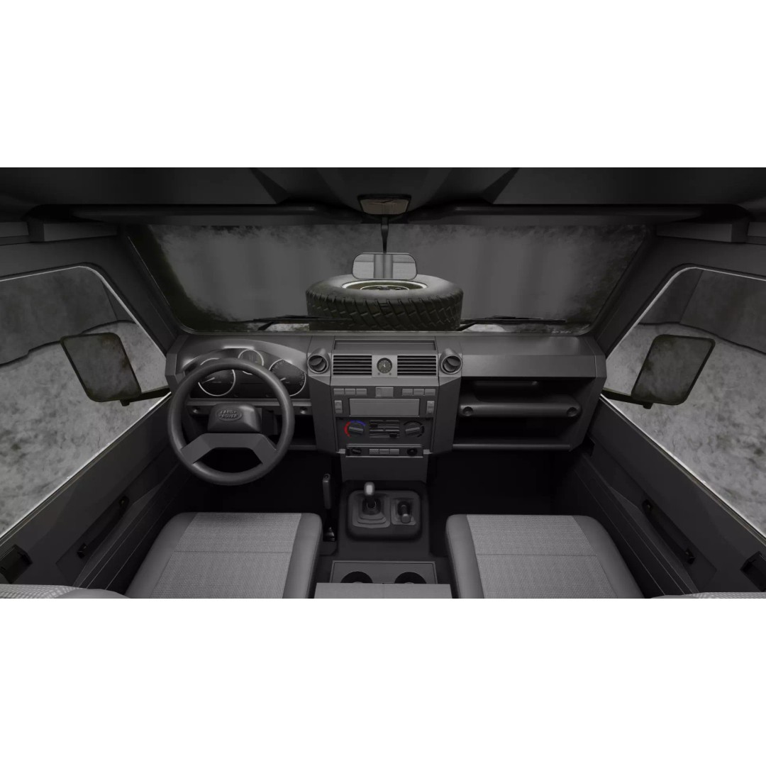 Land Rover Defender 3D Model – Game-Ready SUV, FBX & Blender - View 13