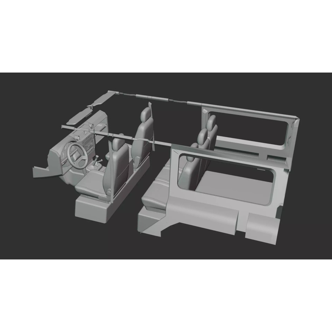 Land Rover Defender 3D Model – Game-Ready SUV, FBX & Blender - View 18