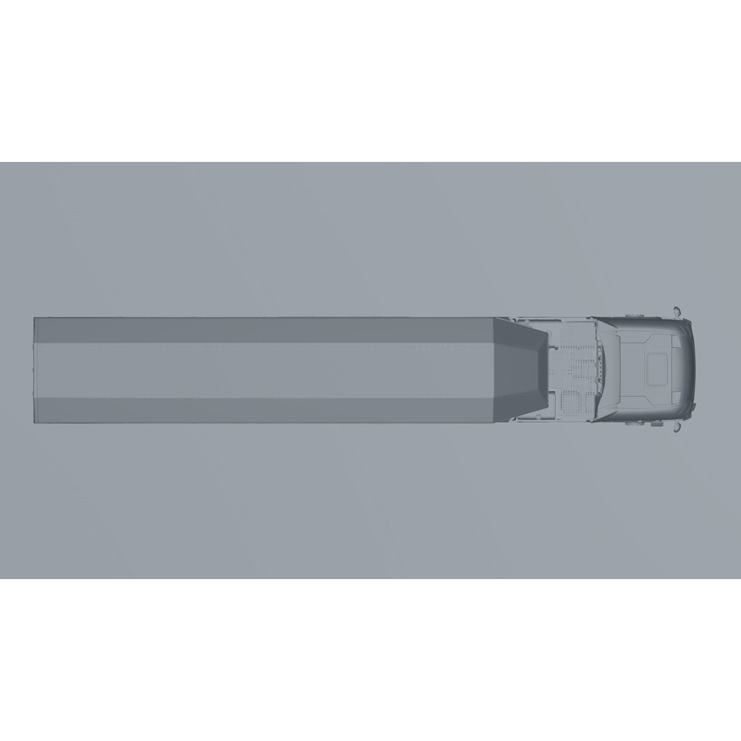 2018 DAF 106 XF EURO 6 4X2 Inloader Trailer 3D Model – Low Poly PBR Asset, FBX/OBJ