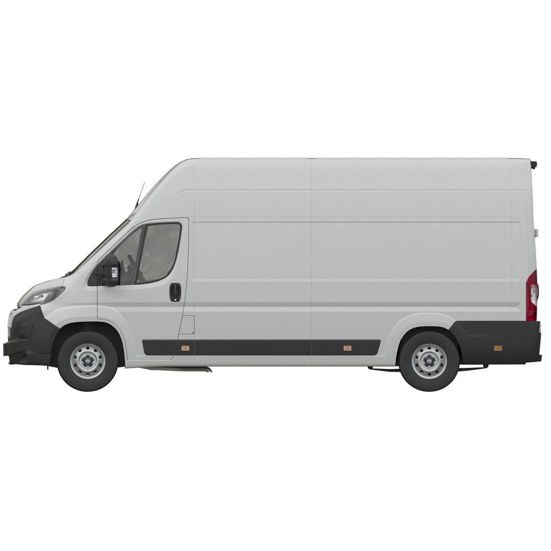 Citroen JUMPER L4H3 3D Model – Detailed Interior, Game Ready, FBX - View 12