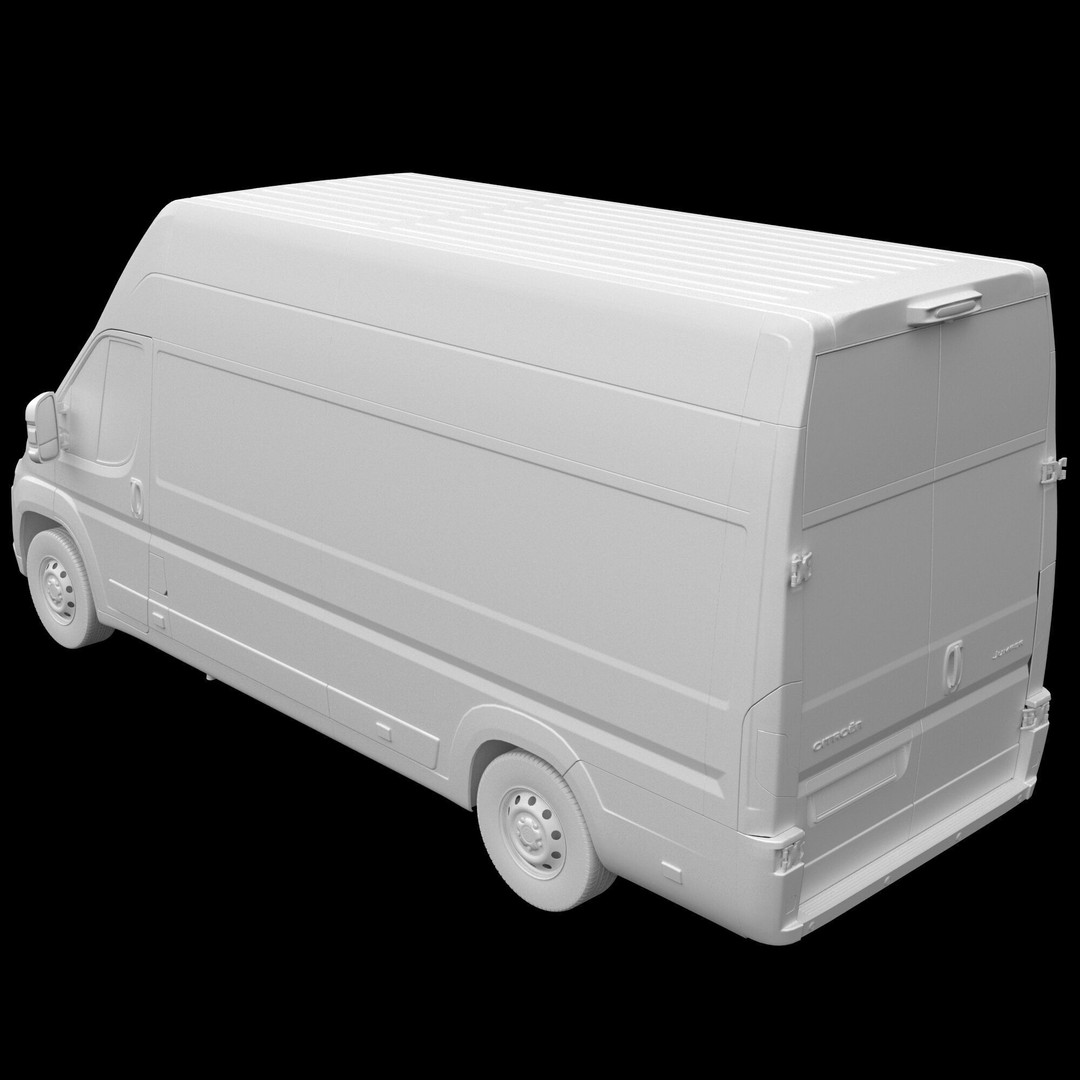 Citroen JUMPER L4H3 3D Model – Detailed Interior, Game Ready, FBX - View 15
