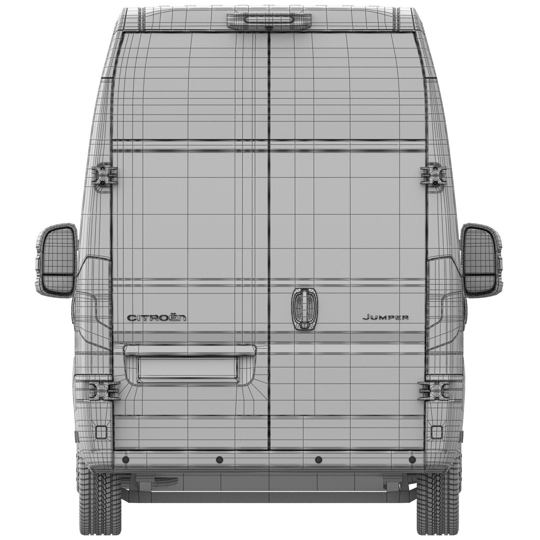 Citroen JUMPER L4H3 3D Model – Detailed Interior, Game Ready, FBX - View 19