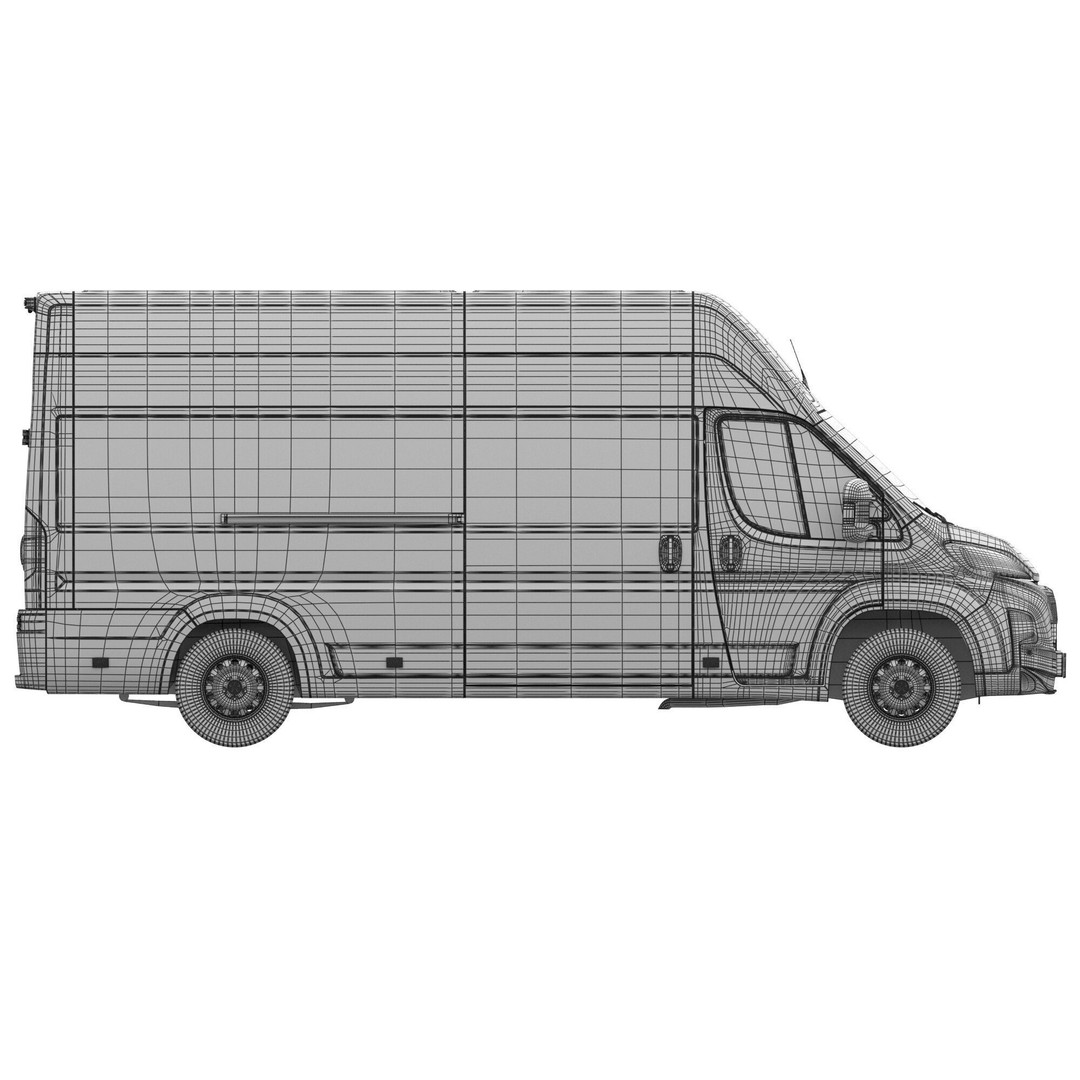 Citroen JUMPER L4H3 3D Model – Detailed Interior, Game Ready, FBX - View 20