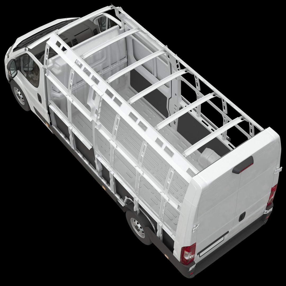 Citroen JUMPER L4H3 3D Model – Detailed Interior, Game Ready, FBX - View 23