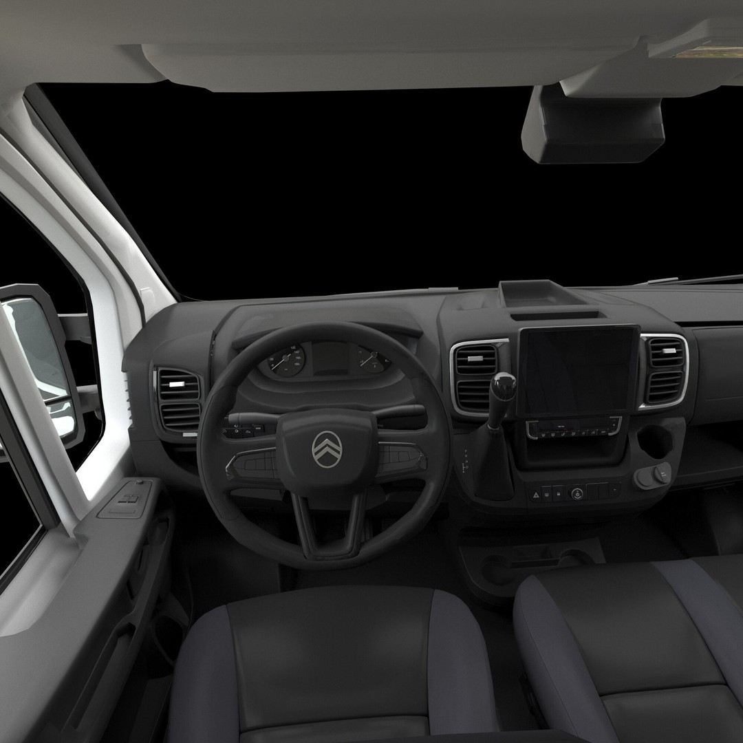 Citroen JUMPER L4H3 3D Model – Detailed Interior, Game Ready, FBX - View 26