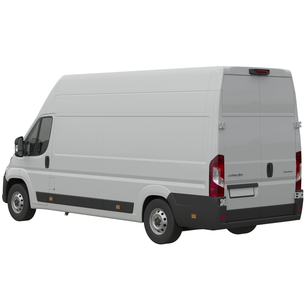 Citroen JUMPER L4H3 3D Model – Detailed Interior, Game Ready, FBX - View 4