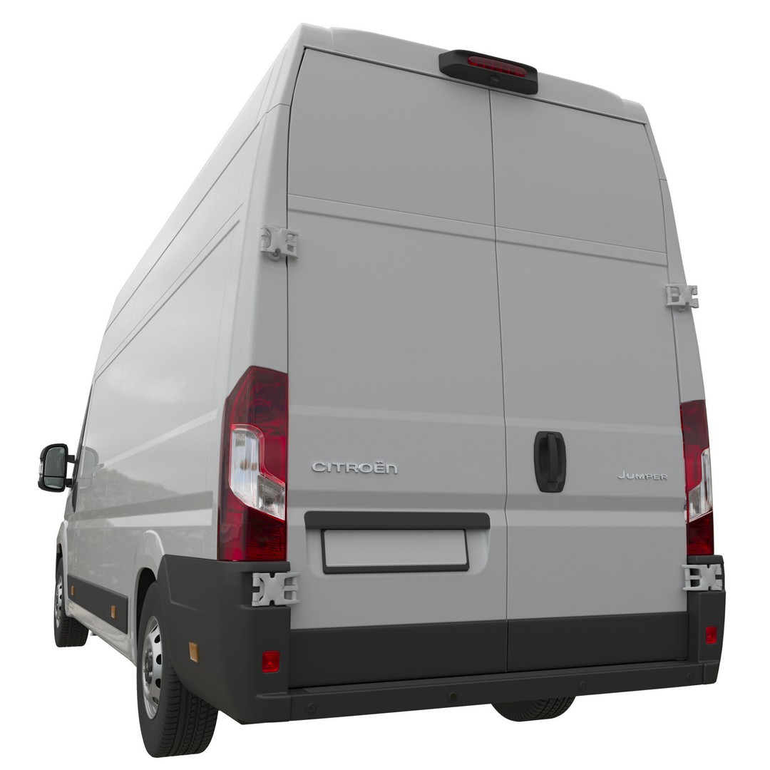 Citroen JUMPER L4H3 3D Model – Detailed Interior, Game Ready, FBX - View 5